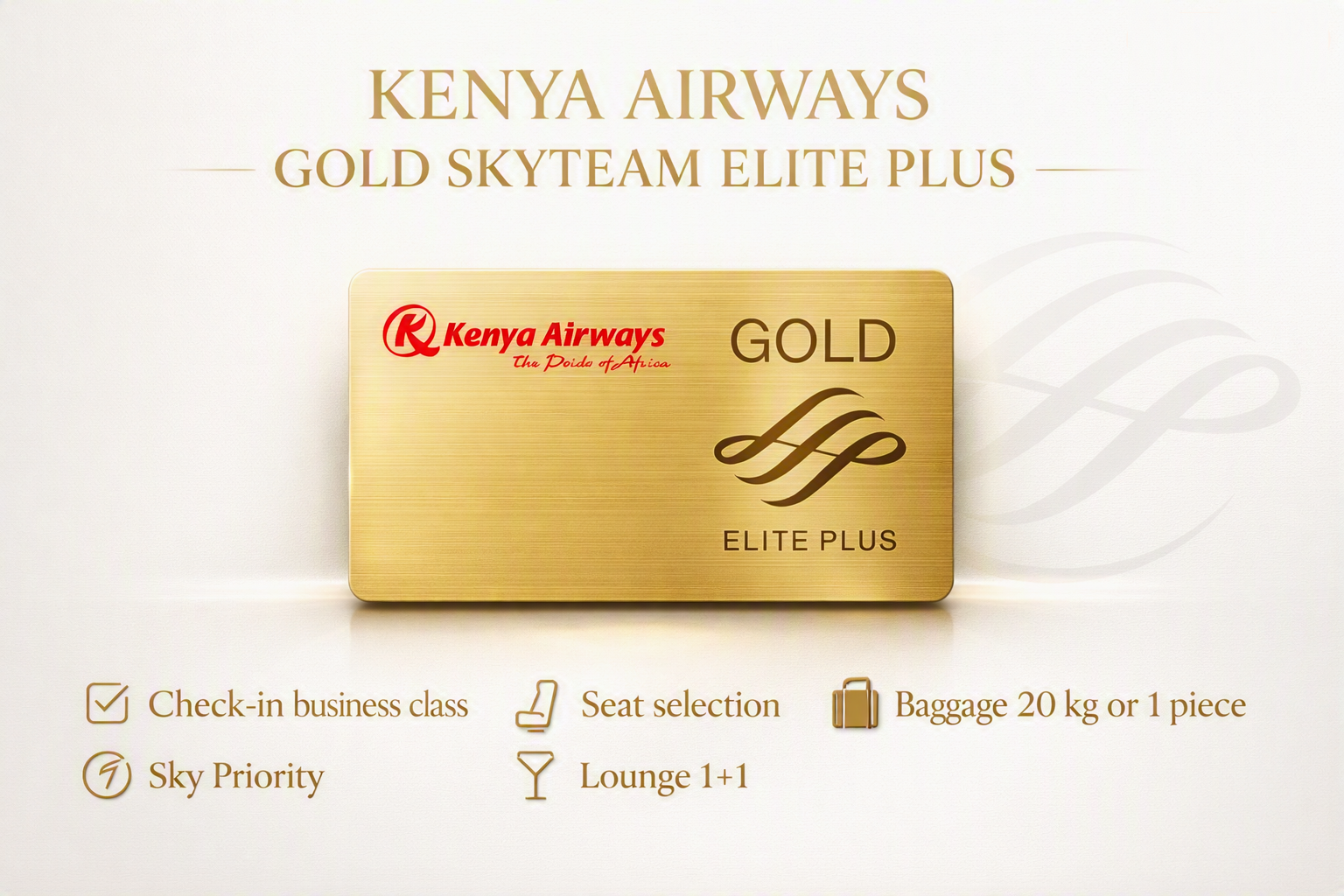 Accor Gold à SkyTeam Elite Plus via Kenya Airways
